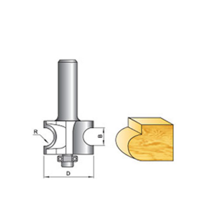 Bull Nose Radius Bit Wood Tools Woodworking Carbide Tipped Router Cutter Product Detail: