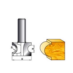 Half Round Side Cutter Bit Wood Tools Woodworking Carbide Tipped Router Bits